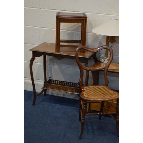 1259 - A QUANTITY OF OCCASIONAL FURNITURE, to include an Edwardian occasional table, nest of two tables, Vi... 