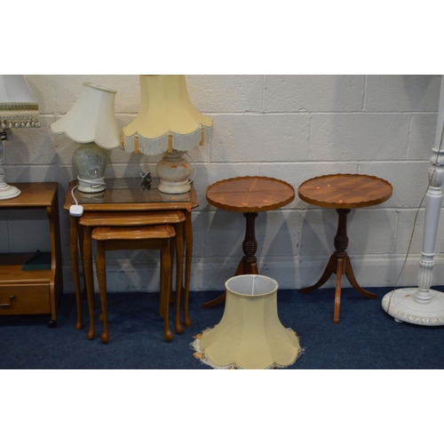 1259 - A QUANTITY OF OCCASIONAL FURNITURE, to include an Edwardian occasional table, nest of two tables, Vi... 