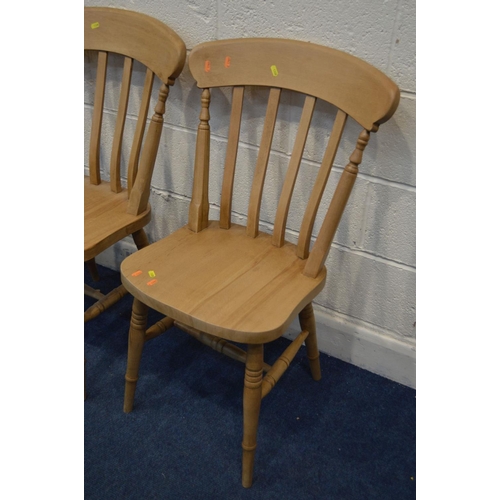 1339 - A SET OF FOR MODERN BEECH KITCHEN CHAIRS