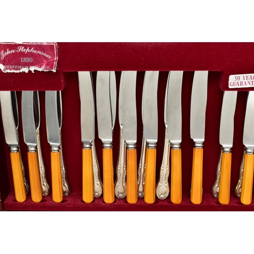 155 - A CANTEEN OF CUTLERY, large wooden canteen includes an incomplete mixed lot of cutlery, to include p... 