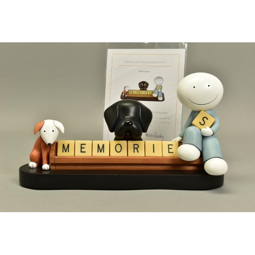 329 - DOUG HYDE (BRITISH 1972), 'Memories' a limited edition sculpture of a boy and his pets 166/395, impr... 