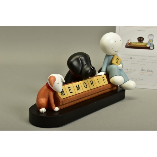 329 - DOUG HYDE (BRITISH 1972), 'Memories' a limited edition sculpture of a boy and his pets 166/395, impr... 