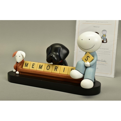 329 - DOUG HYDE (BRITISH 1972), 'Memories' a limited edition sculpture of a boy and his pets 166/395, impr... 