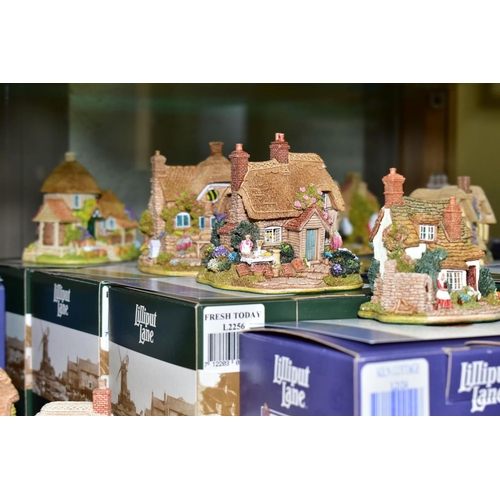 340 - TWENTY THREE LILLIPUT LANE SCULPTURES, from Symbol of Membership, Collectors Club and special promot... 