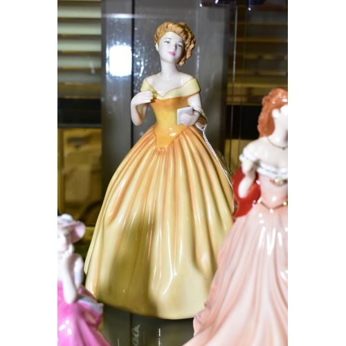 347 - FIVE ROYAL DOULTON LADY FIGURES AND TWO OTHERS, comprising 'Grace' HN2318, 'Laura' HN2960, 'Adrienne... 