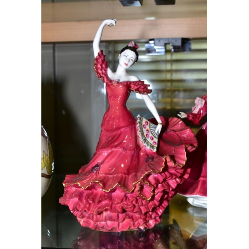 360 - FOUR ROYAL DOULTON FIGURINES, comprising limited edition 'Carmen' HN3993 No 5544/12500, boxed 'Alice... 