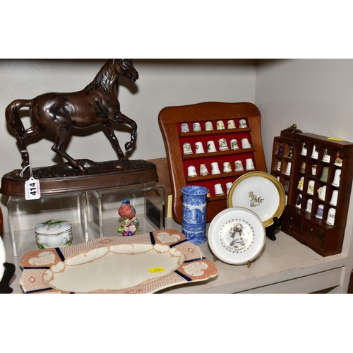 414 - A GROUP OF CERAMICS, including a Beswick Britannia Collection Spirit of The Wind, model no 2688/H268... 