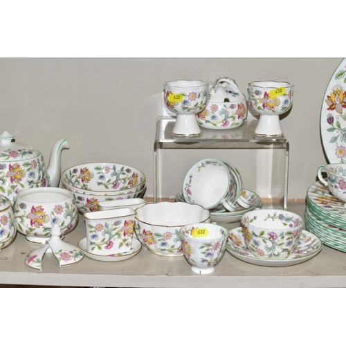 432 - MINTON 'HADDON HALL DINNERWARES AND TRINKETS, to include ten dinner plates, ten 20cm plates (all sec... 