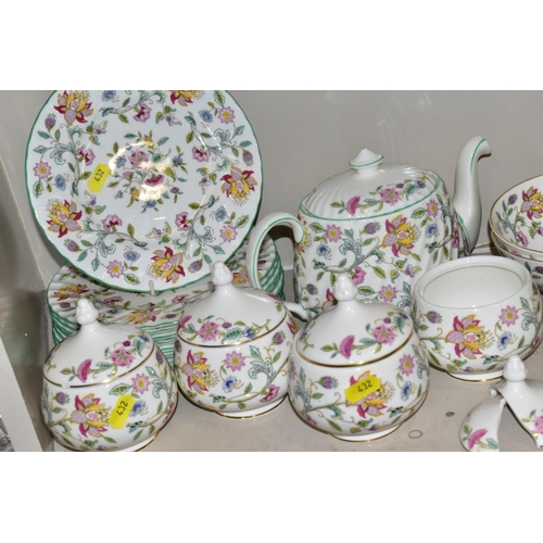 432 - MINTON 'HADDON HALL DINNERWARES AND TRINKETS, to include ten dinner plates, ten 20cm plates (all sec... 