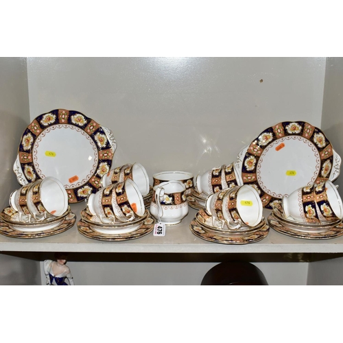 476 - A ROYAL ALBERT 'HERITAGE PATTERN' TEA SET, comprising a pair of bread and butter plates, milk jug, s... 