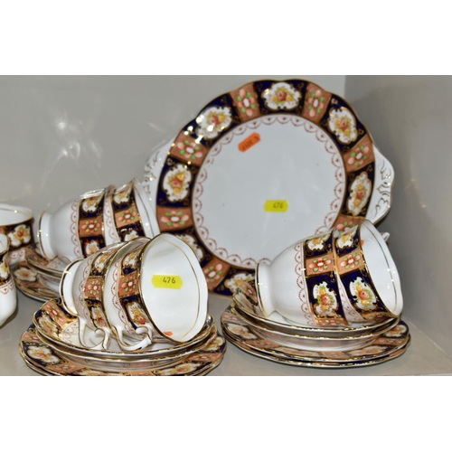 476 - A ROYAL ALBERT 'HERITAGE PATTERN' TEA SET, comprising a pair of bread and butter plates, milk jug, s... 