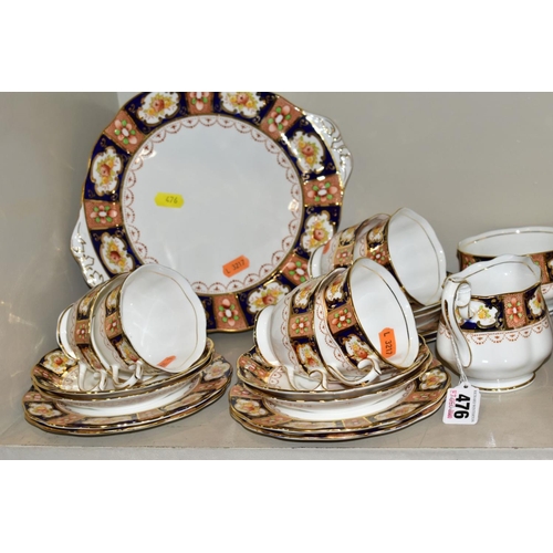 476 - A ROYAL ALBERT 'HERITAGE PATTERN' TEA SET, comprising a pair of bread and butter plates, milk jug, s... 