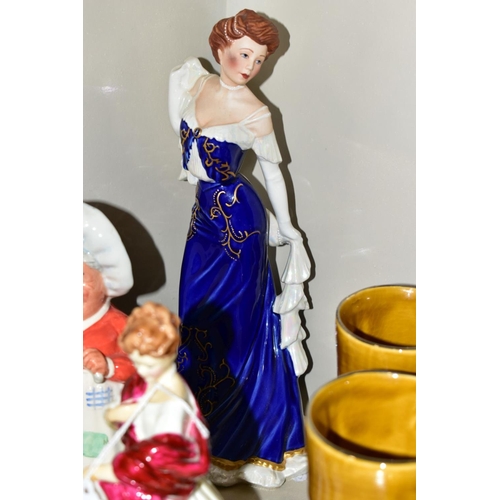 478 - CERAMICS ORNAMENTS, FIGURES, ETC, comprising Royal Worcester 'First Dance' by Freda Doughty (3629), ... 