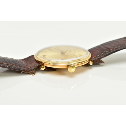 48 - A GENTS IWC HAND WOUND WRISTWATCH, the gold tone dial signed 'IWC International Watch Co, Schaffhaus... 