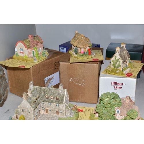 489 - FORTY ONE LILLIPUT LANE SCULPTURES, some boxed and with deeds where mentioned, to include, 'Bookshop... 