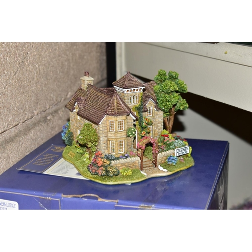 493 - THIRTY EIGHT BOXED LILLIPUT LANE SCULPTURES, from British collection, all with deeds except where me... 