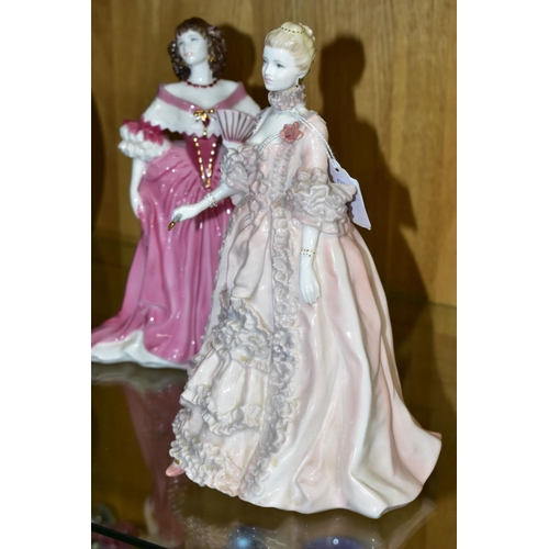 507 - TWO LIMITED EDITION COALPORT FEMMES FATALES FIGURINES, 'Madame de Pompadour' No3024/12500 and 'Lady ... 