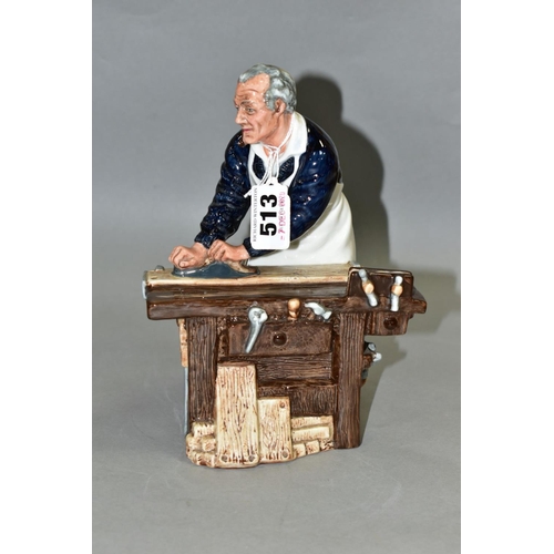 513 - A ROYAL DOULTON FIGURE 'The Carpenter' HN2678, height 20.5cm