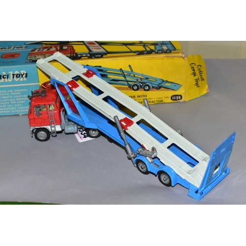 534 - A BOXED CORGI MAJOR TOYS FORD H SERIES ARTICULATED CAR TRANSPORTER, NO 1138, very lightly playworn, ... 