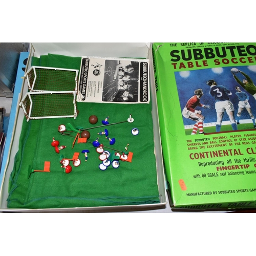 536 - A BOXED SUBBUTEO TABLE CRICKET TEST MATCH EDITION SET, not complete has some missing and damaged ite... 