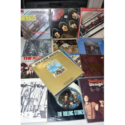 538 - A COLLECTION OF LP'S including five by The Beatles, eleven by The Byrds, one by The Rolling Stones a... 