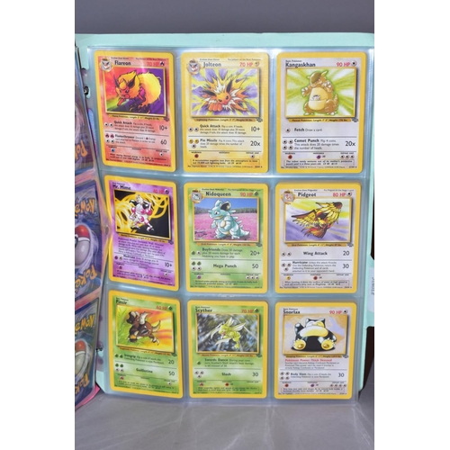 548 - A COMPLETE SET OF POKEMON FOSSIL CARDS, with an almost complete set of Pokemon Jungle cards, missing... 