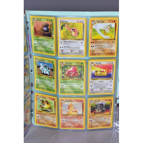 548 - A COMPLETE SET OF POKEMON FOSSIL CARDS, with an almost complete set of Pokemon Jungle cards, missing... 