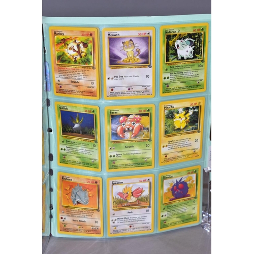 548 - A COMPLETE SET OF POKEMON FOSSIL CARDS, with an almost complete set of Pokemon Jungle cards, missing... 