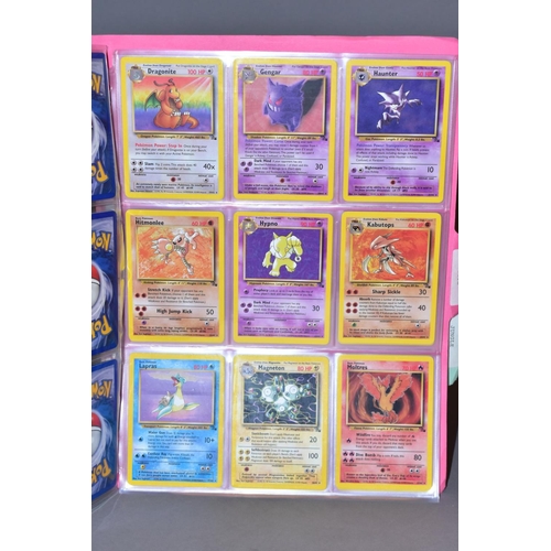 548 - A COMPLETE SET OF POKEMON FOSSIL CARDS, with an almost complete set of Pokemon Jungle cards, missing... 