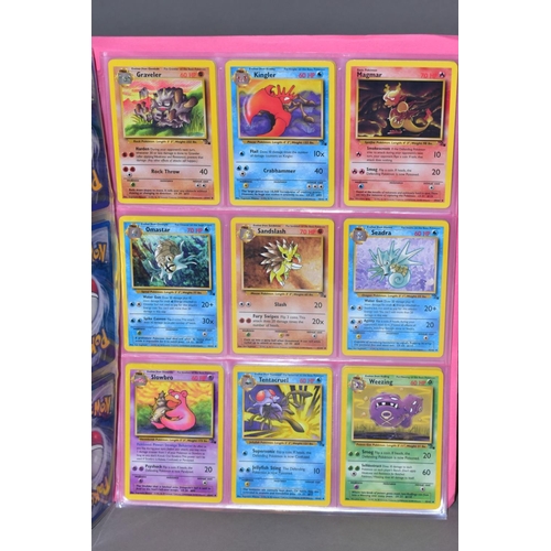 548 - A COMPLETE SET OF POKEMON FOSSIL CARDS, with an almost complete set of Pokemon Jungle cards, missing... 