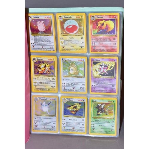 548 - A COMPLETE SET OF POKEMON FOSSIL CARDS, with an almost complete set of Pokemon Jungle cards, missing... 