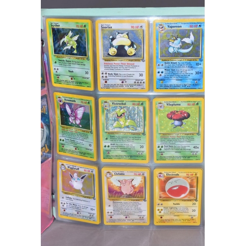 548 - A COMPLETE SET OF POKEMON FOSSIL CARDS, with an almost complete set of Pokemon Jungle cards, missing... 