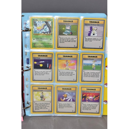 551 - A COMPLETE SET OF POKEMON BASE SET CARDS, and a complete set of Base set 2 cards except that Chariza... 