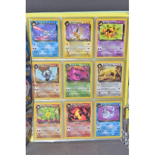 569 - A COMPLETE SET OF POKEMON TEAM ROCKET CARDS, including the 'Secret' Dark Raichu card (83/82), with a... 