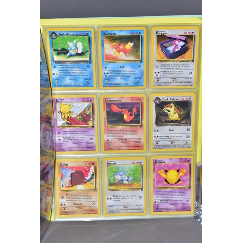 569 - A COMPLETE SET OF POKEMON TEAM ROCKET CARDS, including the 'Secret' Dark Raichu card (83/82), with a... 