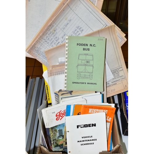 581 - A COLLECTION OF FODEN LORRY/TRUCK RELATED LITERATURE, to include Workshop Manuals, Lorry, Engine, Ge... 