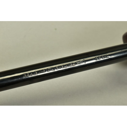 279 - A .22'' B.S.A. METEOR MK IV AIR RIFLE, serial number TG11797, its action and barrel have a black jap... 