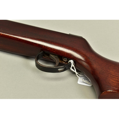 279 - A .22'' B.S.A. METEOR MK IV AIR RIFLE, serial number TG11797, its action and barrel have a black jap... 