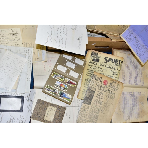 489 - PAPER EPHEMERA, a box containing letters, commercial and legal documents, indentures, etc, early 20t... 