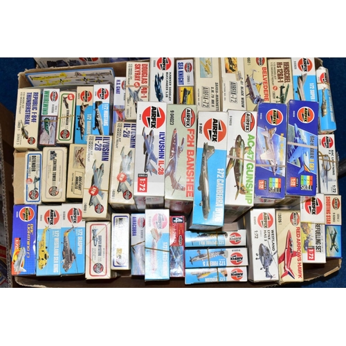 495 - A QUANTITY OF BOXED UNBUILT AIRFIX PLASTIC CONSTRUCTION KITS, majority are assorted military Airfix,... 