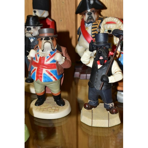 500 - A GROUP OF ROBERT HARROP DESIGNS DOG FIGURES, comprising three collectors club 'Dalmatian Fireman', ... 