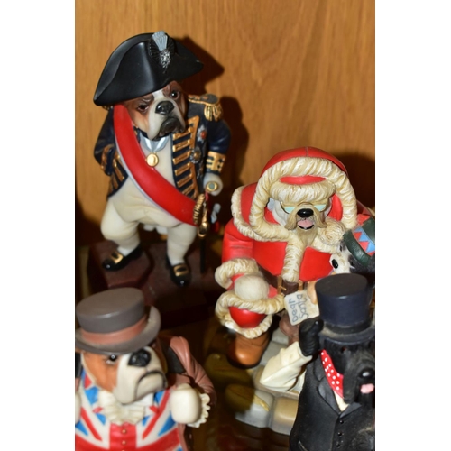 500 - A GROUP OF ROBERT HARROP DESIGNS DOG FIGURES, comprising three collectors club 'Dalmatian Fireman', ... 