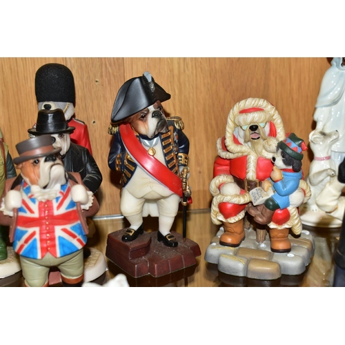 500 - A GROUP OF ROBERT HARROP DESIGNS DOG FIGURES, comprising three collectors club 'Dalmatian Fireman', ... 