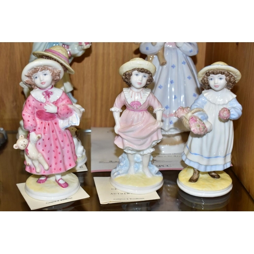 501 - SEVEN COALPORT LIMITED EDITION OF 7500 FIGURES FROM THE FAYE WHITTAKER COLLECTION, comprising 'Ready... 