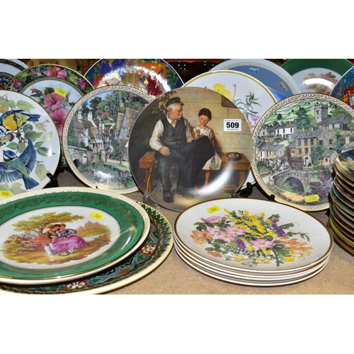 509 - A QUANTITY OF COLLECTORS PLATES, including a set of twelve Franklin Mint 'The Masterpieces of Impres... 