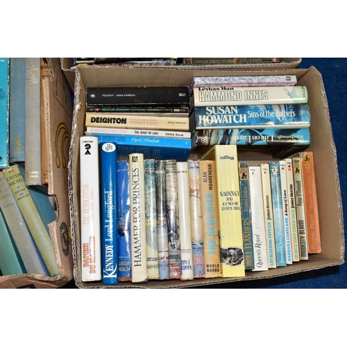 515 - SIX BOXES OF BOOKS, subjects include history, military, autobiographies, 20th century fiction, Reade... 