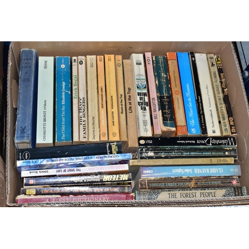 515 - SIX BOXES OF BOOKS, subjects include history, military, autobiographies, 20th century fiction, Reade... 