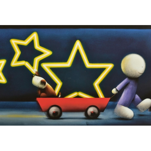 311 - DOUG HYDE (BRITISH 1972) 'STAR SIGN', a limited edition print of a boy pulling his dog in a cart, 45... 