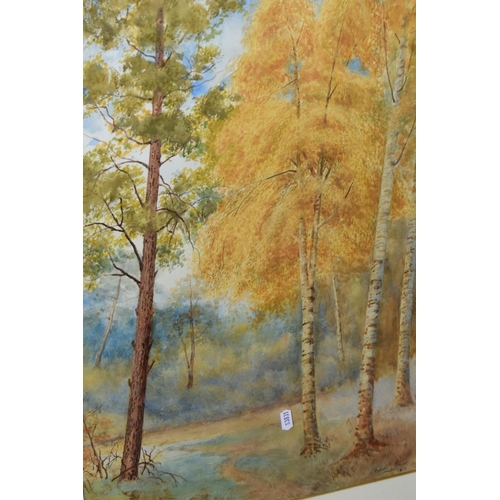 341 - FIVE WATERCOLOUR PAINTINGS, comprising three Archibald Jones landscapes, signed and dated 1912, moun... 