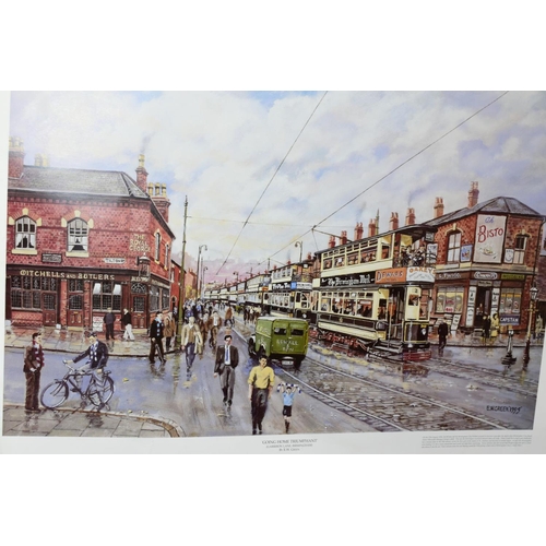 352 - SEVERAL HUNDRED PRINTS OF NOSTALGIC BIRMINGHAM SCENES with Trams and Trains, artists Robert K Calver... 